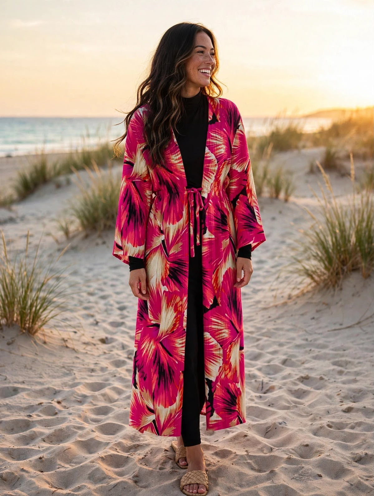 Mesh Cover Up Kimono