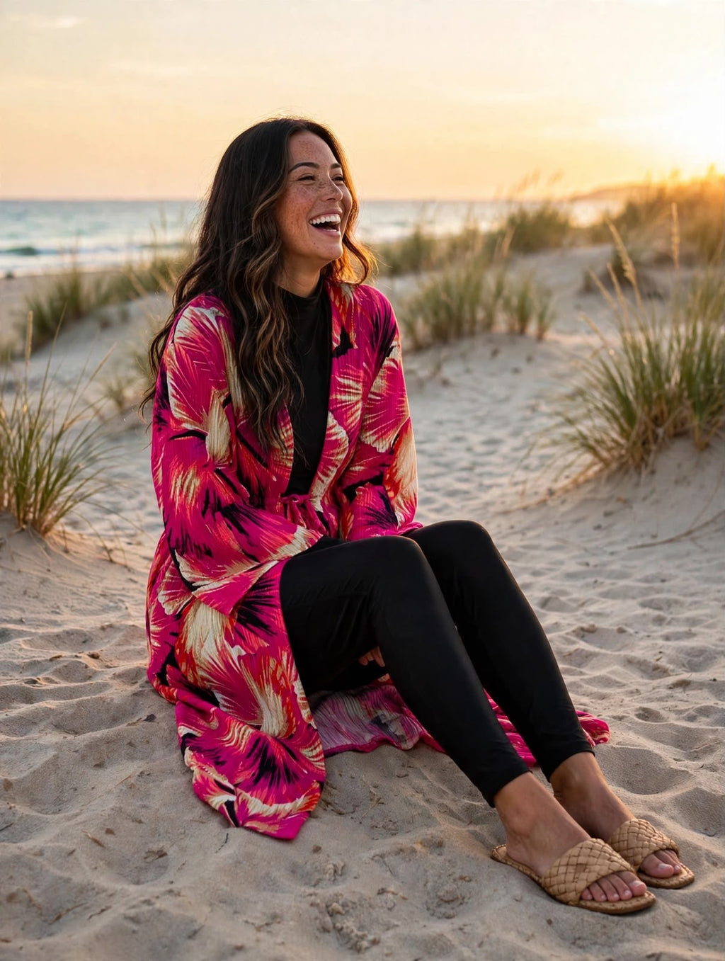 Mesh Cover Up Kimono