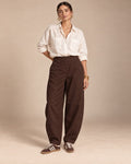 Chocolate Relaxed Balloon Pants
