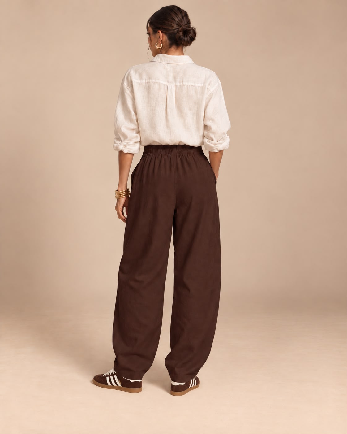 Chocolate Relaxed Balloon Pants
