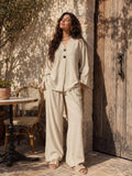 Beige Linen Set
