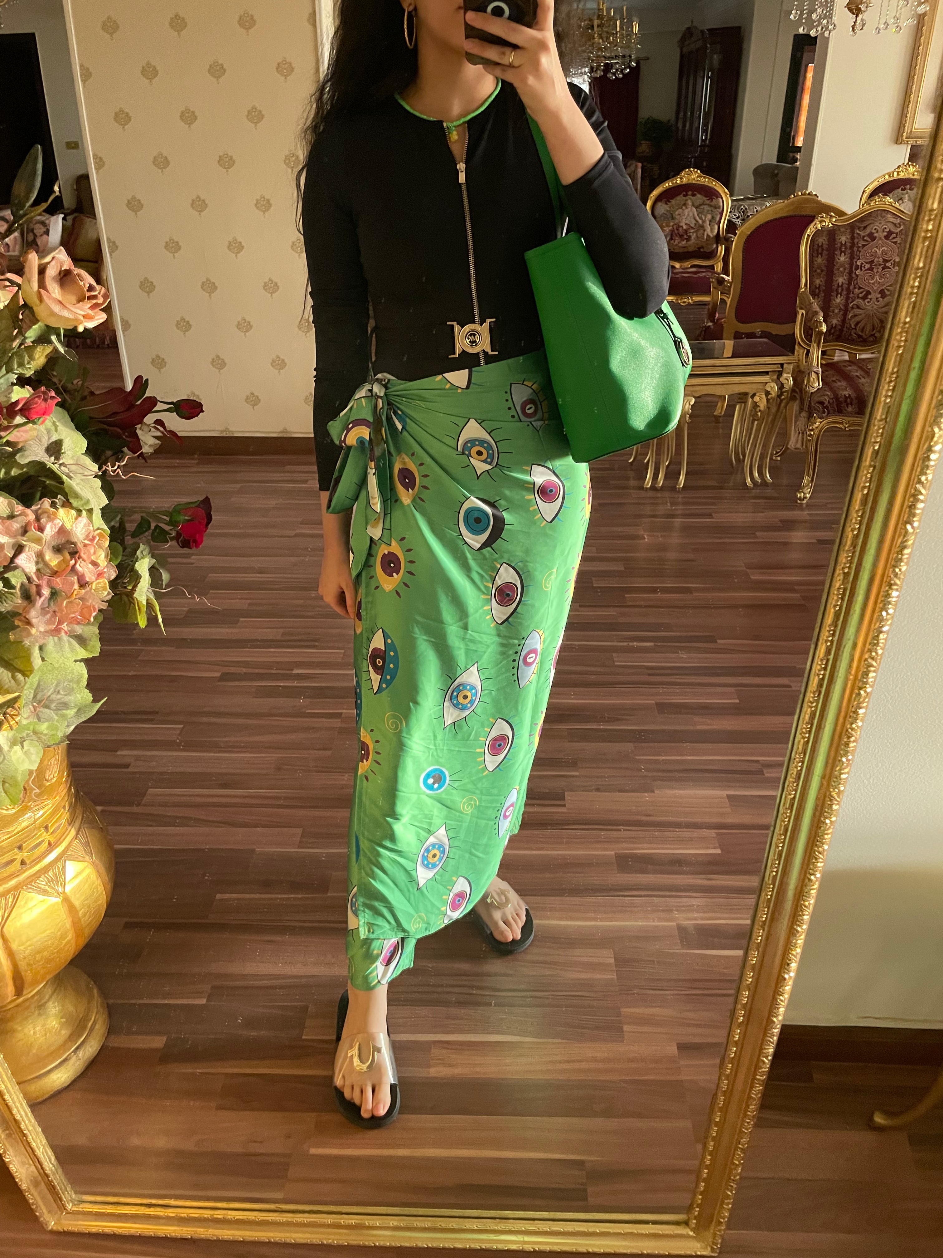 Green Evil Eye Cover Up