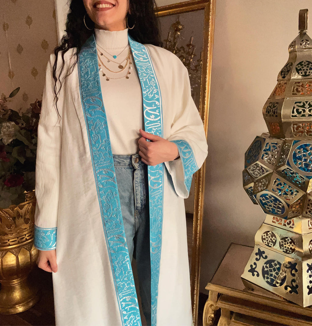 Off-white Linen Kaftan