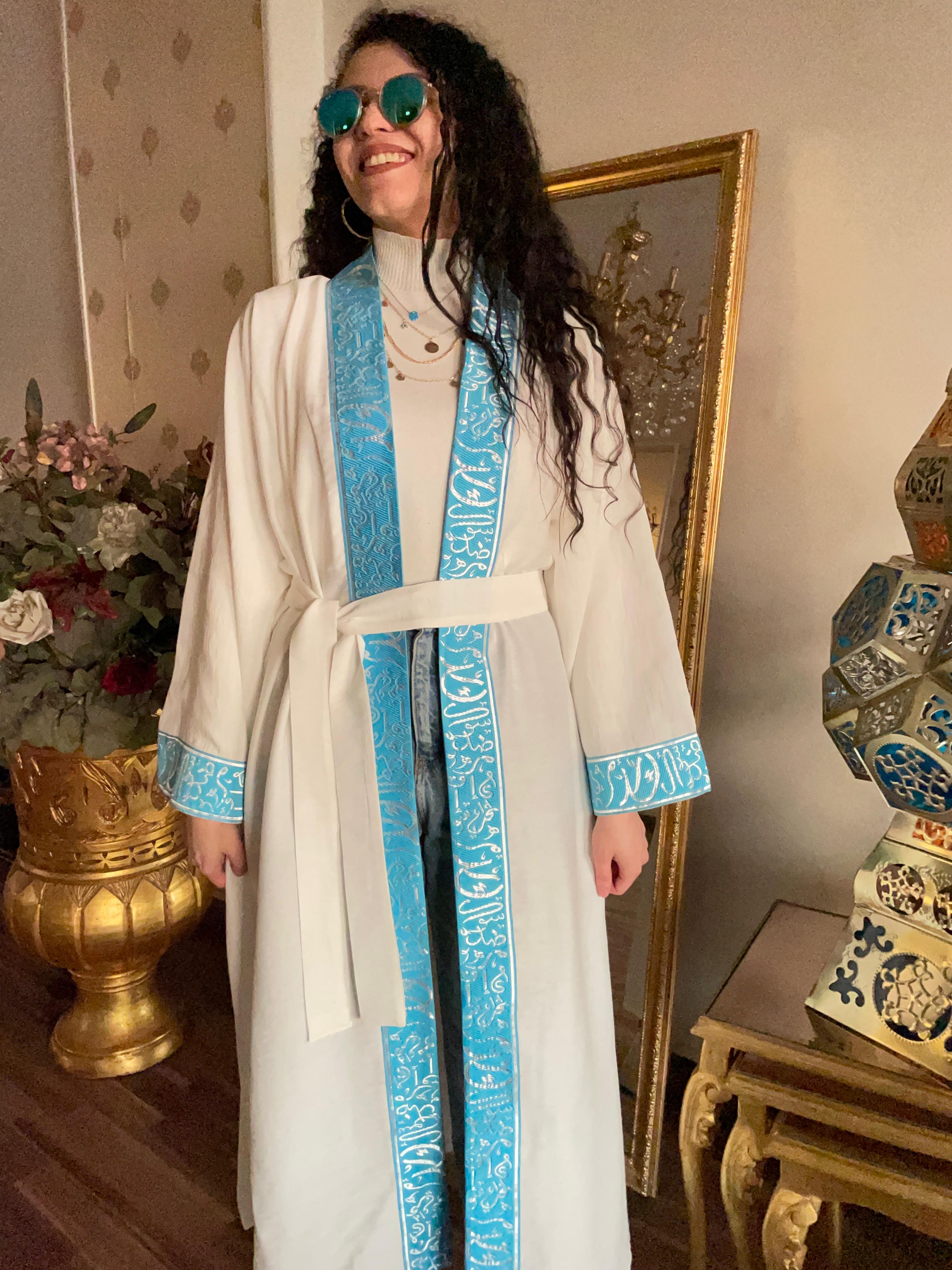 Off-white Linen Kaftan
