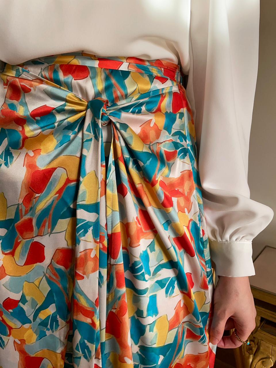 Summer on Fire Wrap Skirt