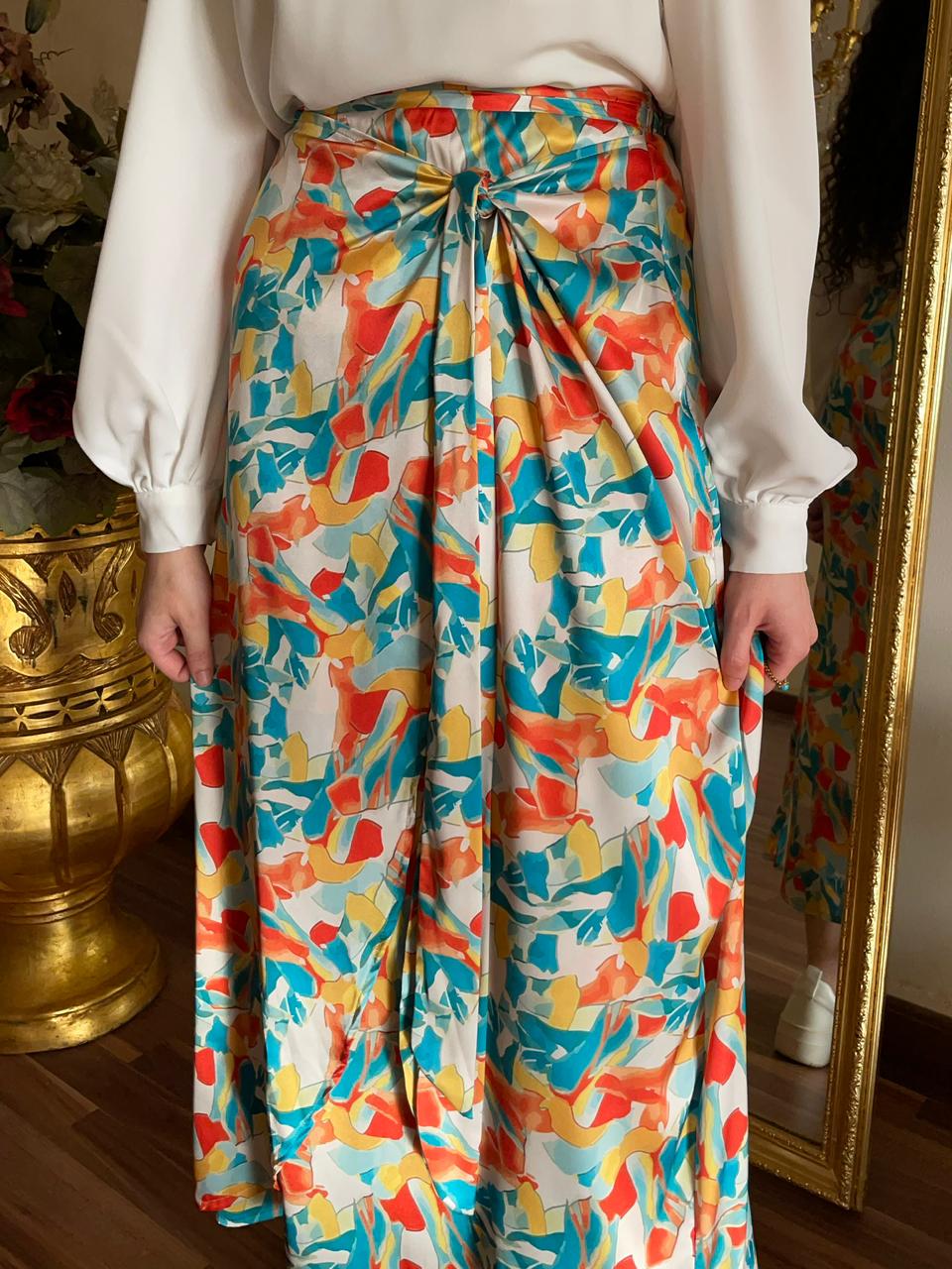 Summer on Fire Wrap Skirt