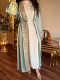 Mint Satin Kaftan