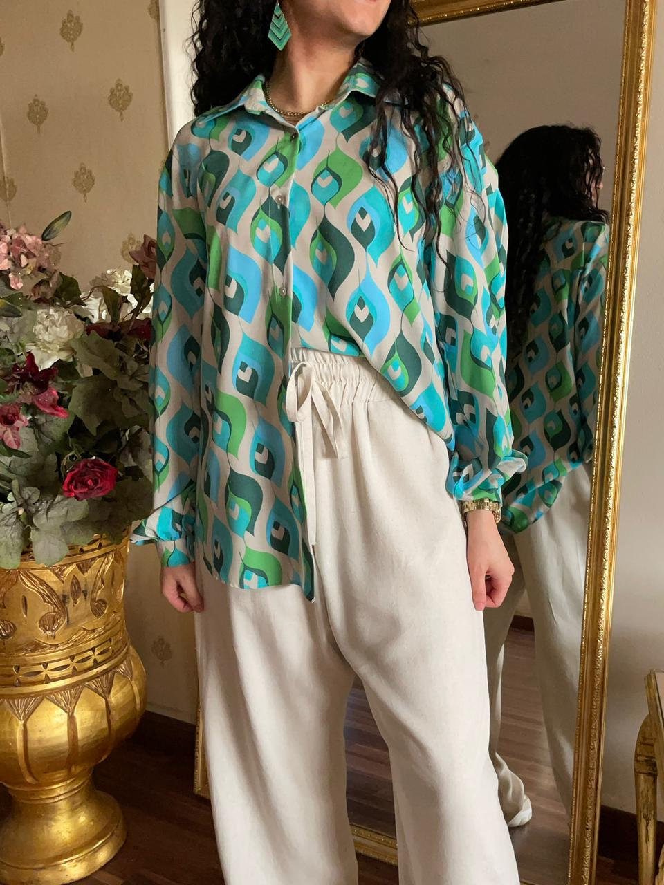 Aqua Print Shirt